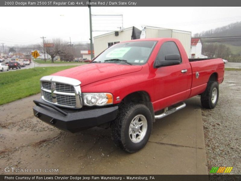 Flame Red / Dark Slate Gray 2003 Dodge Ram 2500 ST Regular Cab 4x4