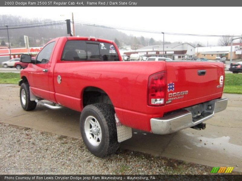Flame Red / Dark Slate Gray 2003 Dodge Ram 2500 ST Regular Cab 4x4