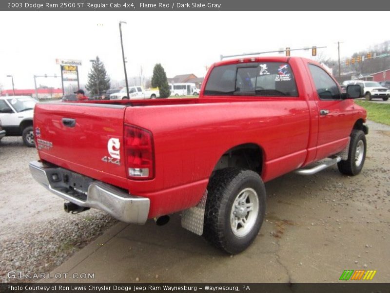 Flame Red / Dark Slate Gray 2003 Dodge Ram 2500 ST Regular Cab 4x4