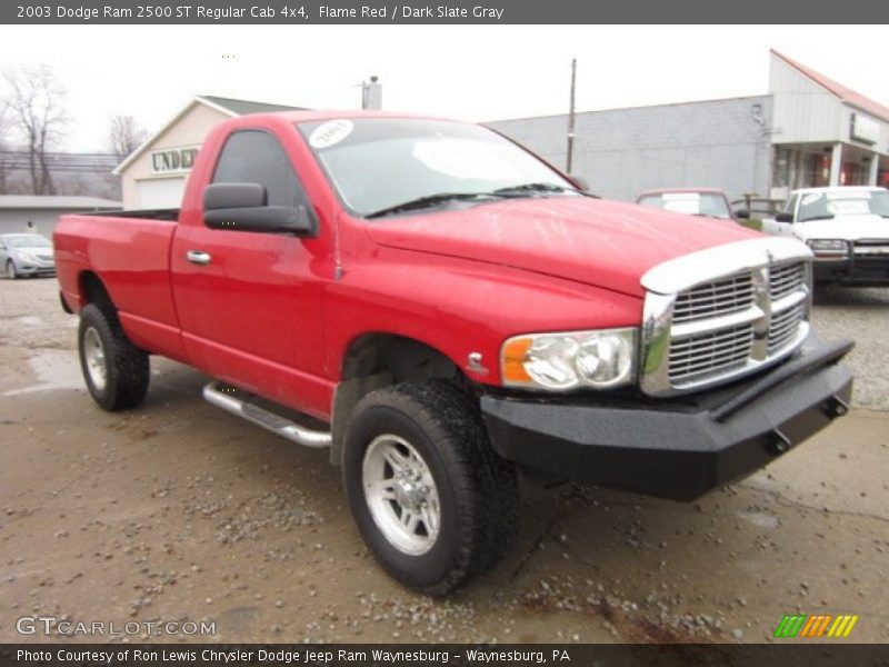Flame Red / Dark Slate Gray 2003 Dodge Ram 2500 ST Regular Cab 4x4
