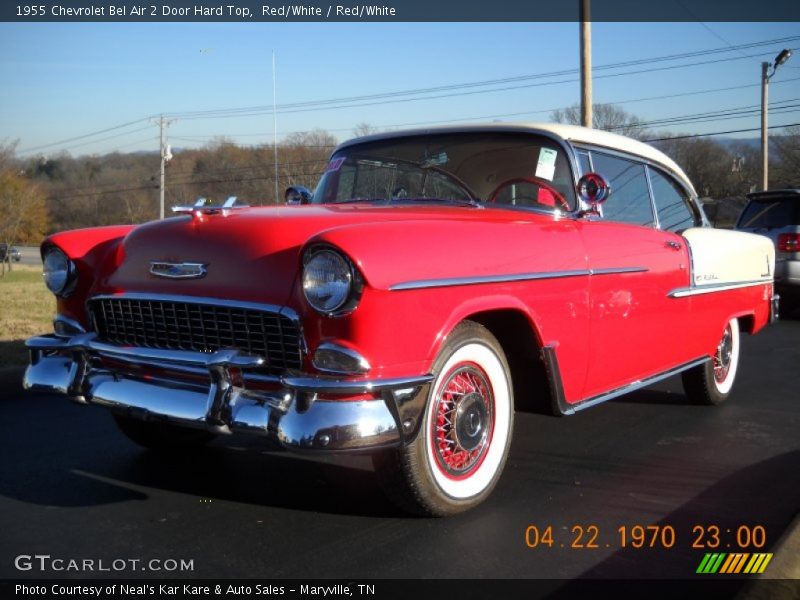 Red/White / Red/White 1955 Chevrolet Bel Air 2 Door Hard Top