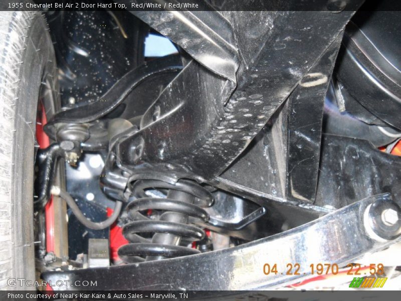 Undercarriage of 1955 Bel Air 2 Door Hard Top