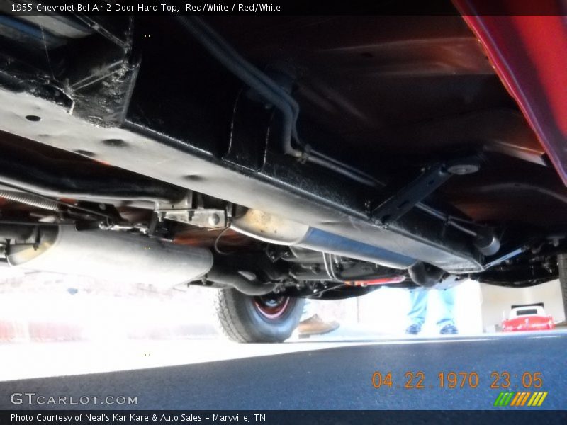 Undercarriage of 1955 Bel Air 2 Door Hard Top