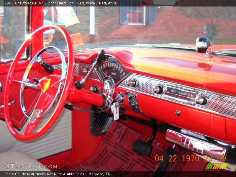 Dashboard of 1955 Bel Air 2 Door Hard Top