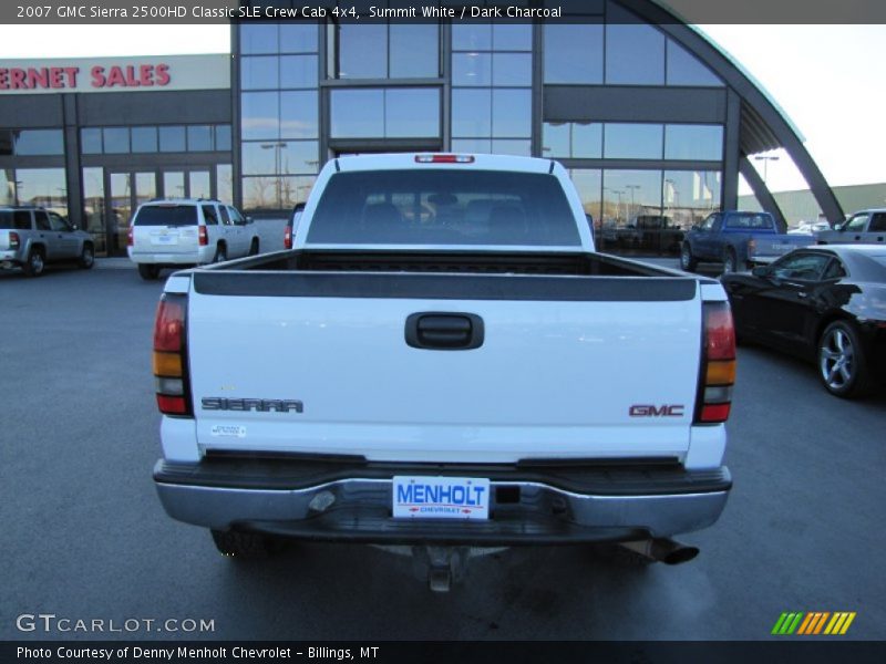 Summit White / Dark Charcoal 2007 GMC Sierra 2500HD Classic SLE Crew Cab 4x4