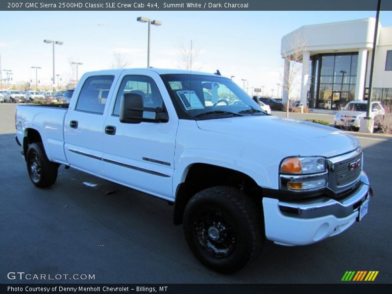 Summit White / Dark Charcoal 2007 GMC Sierra 2500HD Classic SLE Crew Cab 4x4