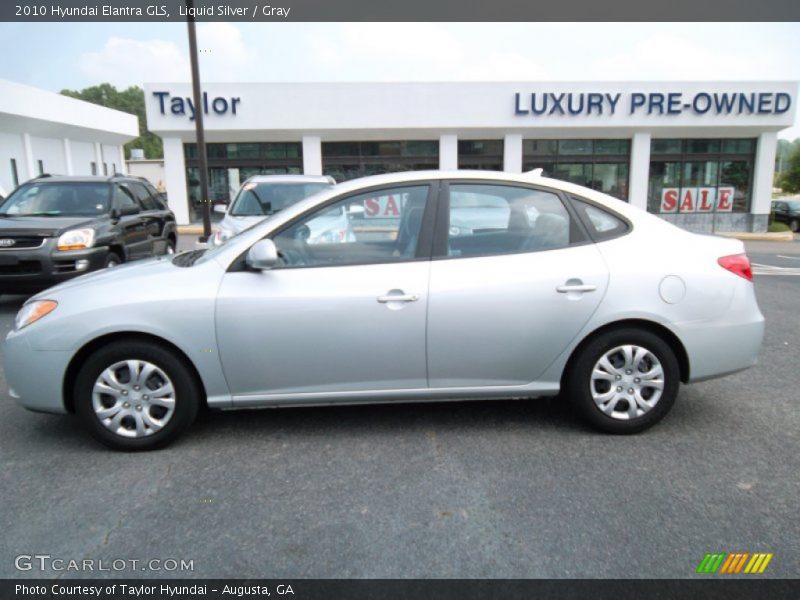 Liquid Silver / Gray 2010 Hyundai Elantra GLS