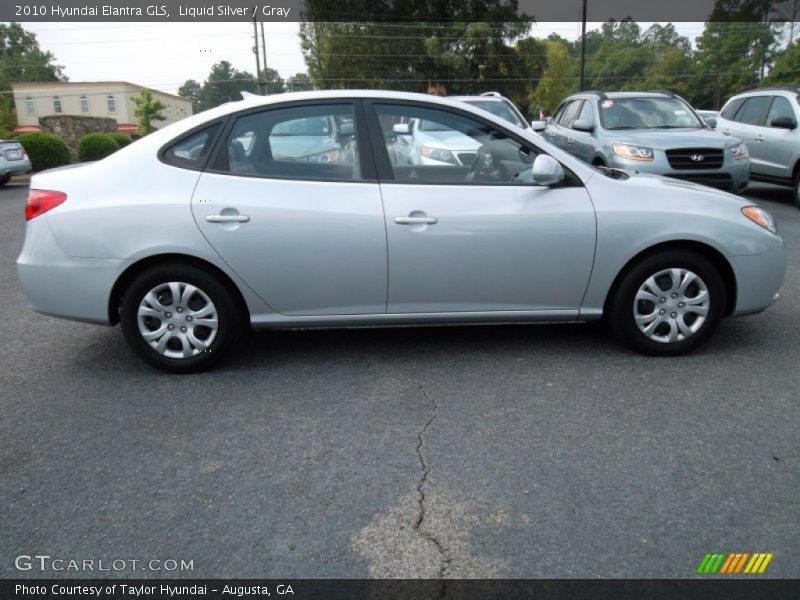 Liquid Silver / Gray 2010 Hyundai Elantra GLS