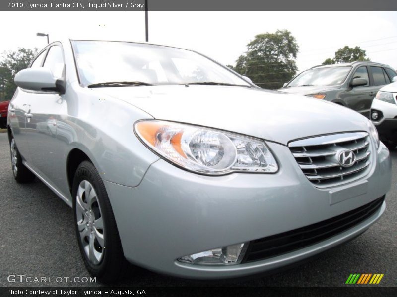 Liquid Silver / Gray 2010 Hyundai Elantra GLS