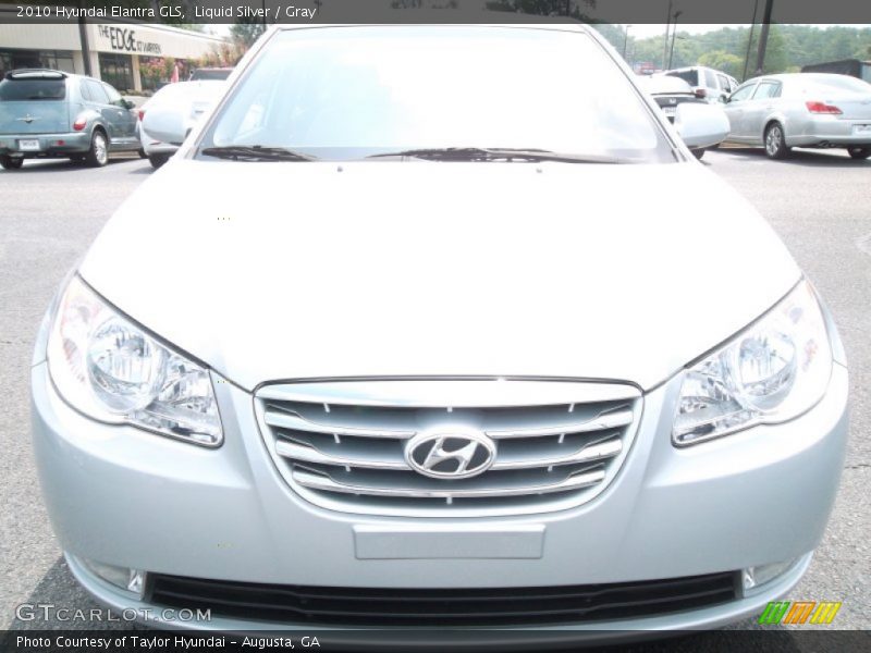 Liquid Silver / Gray 2010 Hyundai Elantra GLS