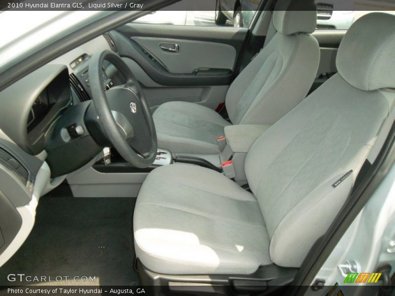 Liquid Silver / Gray 2010 Hyundai Elantra GLS