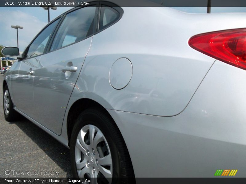 Liquid Silver / Gray 2010 Hyundai Elantra GLS