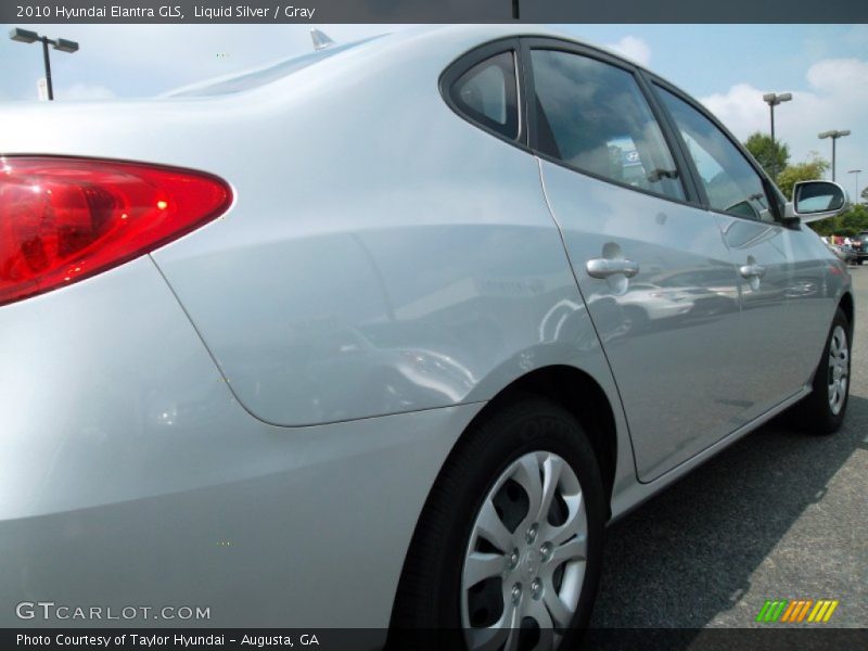 Liquid Silver / Gray 2010 Hyundai Elantra GLS
