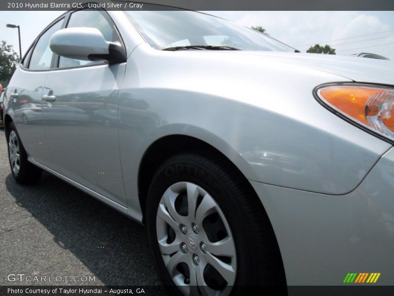 Liquid Silver / Gray 2010 Hyundai Elantra GLS