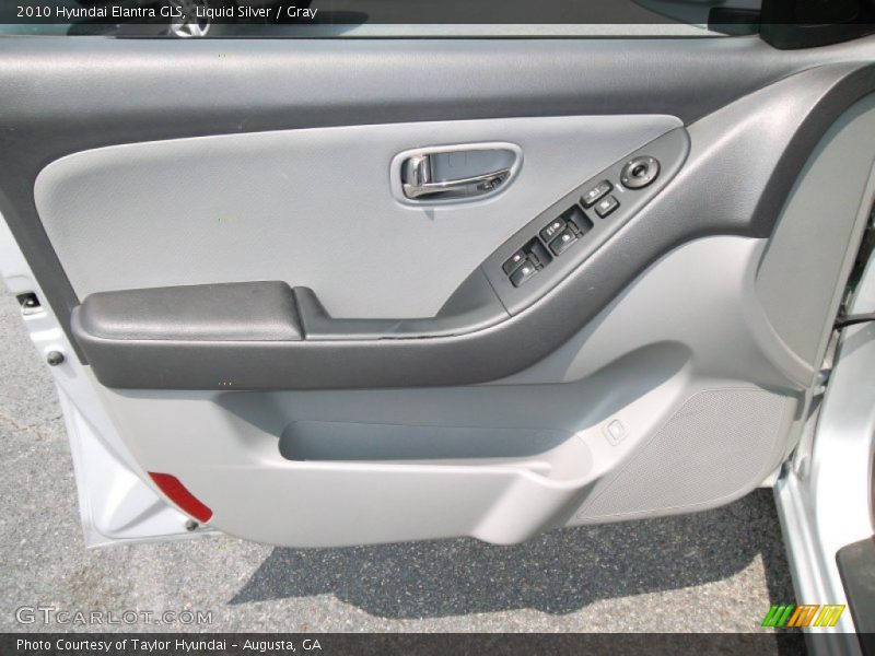 Liquid Silver / Gray 2010 Hyundai Elantra GLS