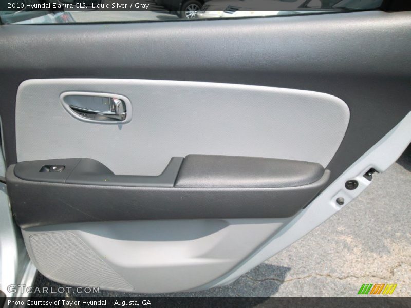 Liquid Silver / Gray 2010 Hyundai Elantra GLS