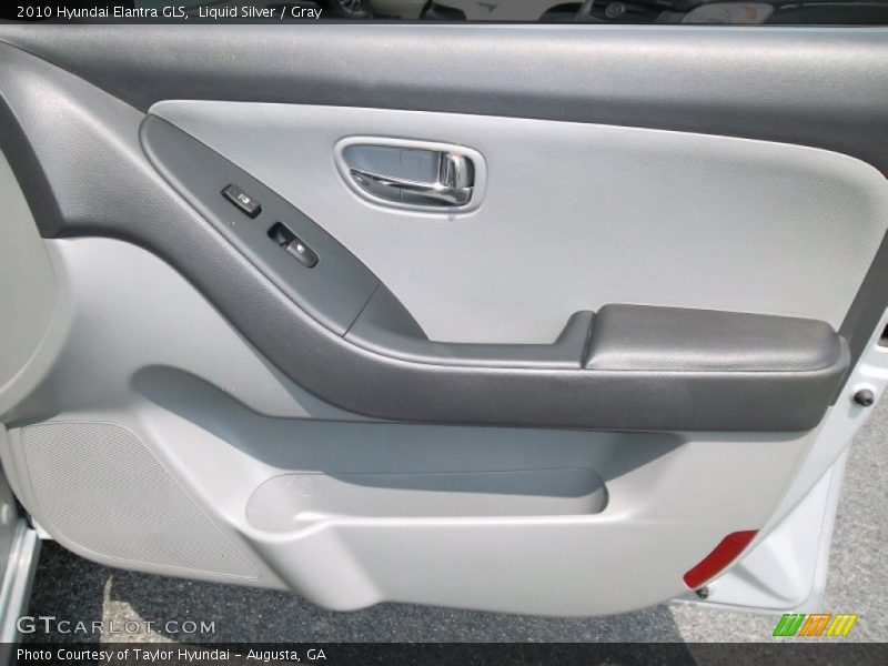 Liquid Silver / Gray 2010 Hyundai Elantra GLS