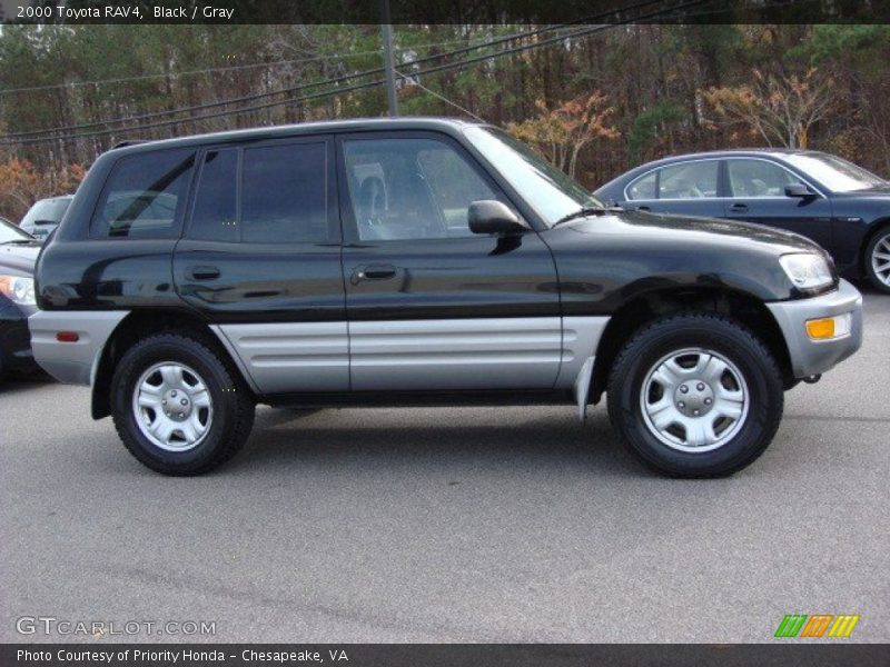 Black / Gray 2000 Toyota RAV4
