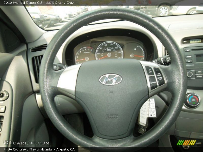 Liquid Silver / Gray 2010 Hyundai Elantra GLS