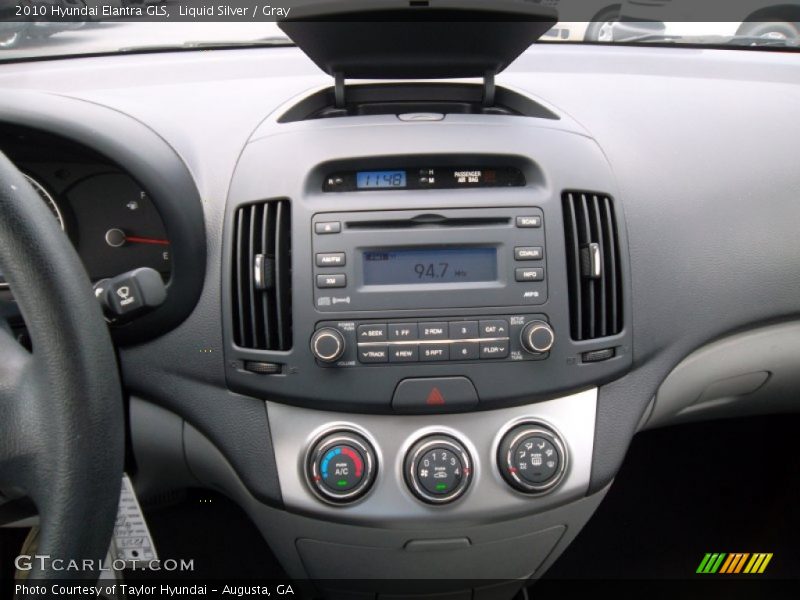 Liquid Silver / Gray 2010 Hyundai Elantra GLS