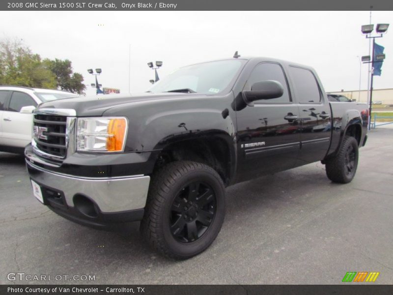 Onyx Black / Ebony 2008 GMC Sierra 1500 SLT Crew Cab