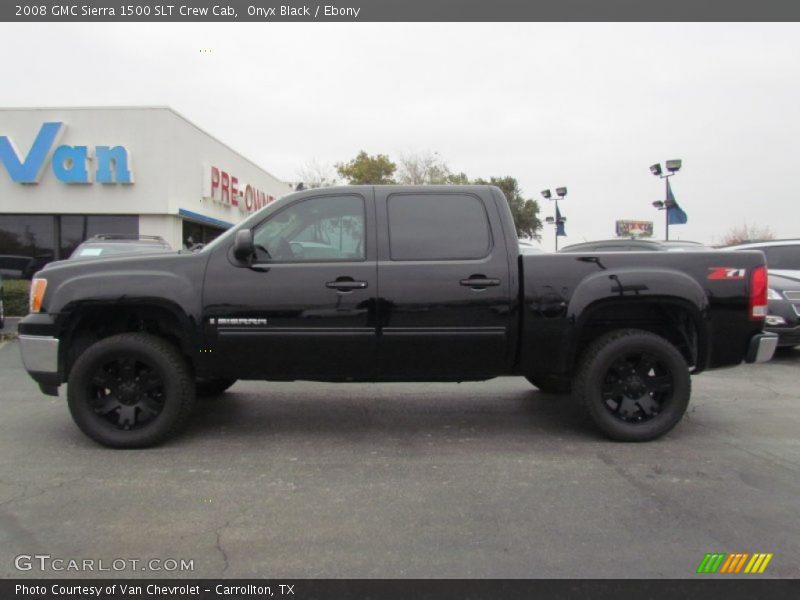 Onyx Black / Ebony 2008 GMC Sierra 1500 SLT Crew Cab