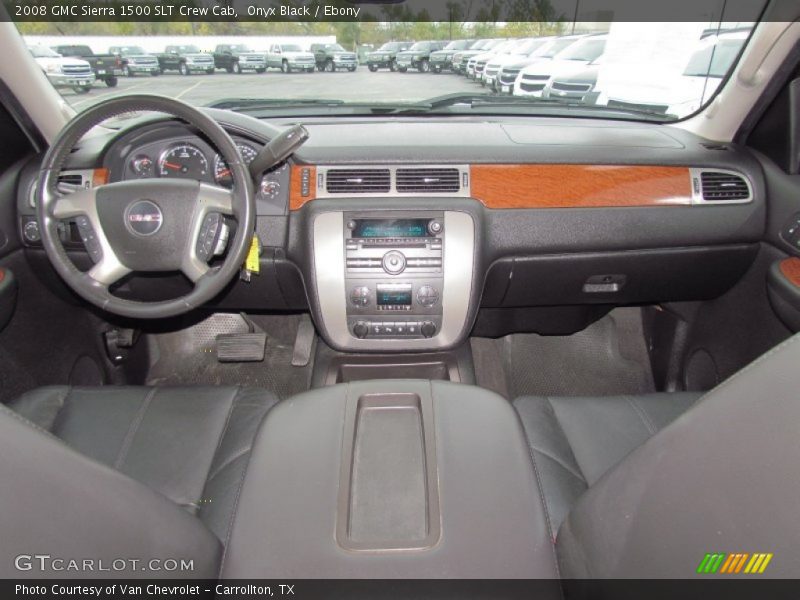 Onyx Black / Ebony 2008 GMC Sierra 1500 SLT Crew Cab