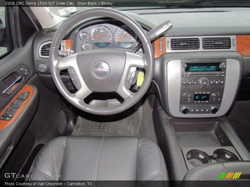 Onyx Black / Ebony 2008 GMC Sierra 1500 SLT Crew Cab