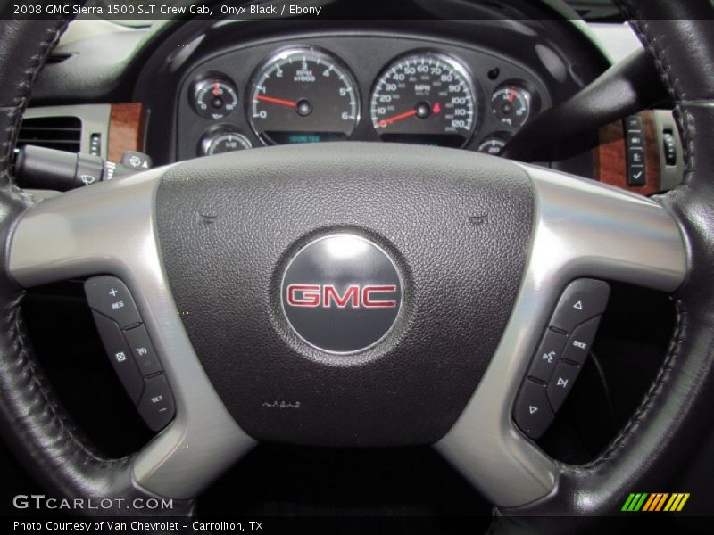 Onyx Black / Ebony 2008 GMC Sierra 1500 SLT Crew Cab
