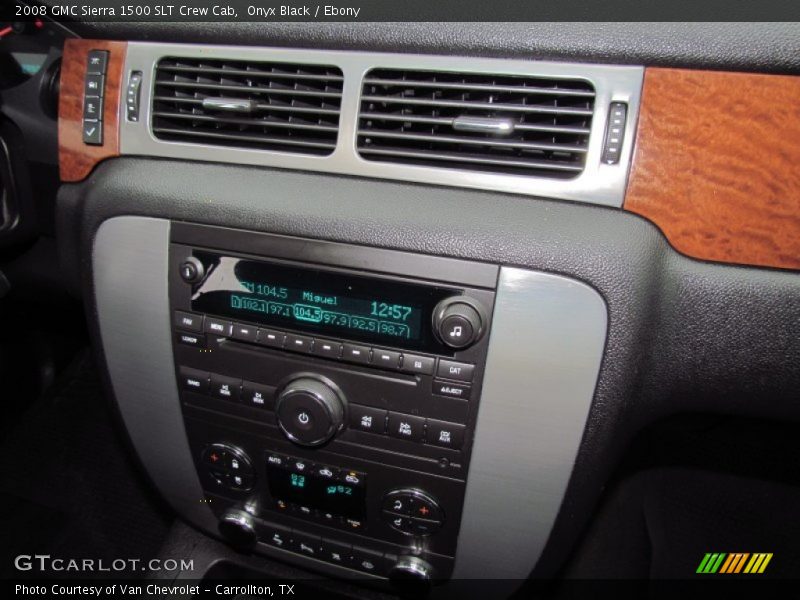 Onyx Black / Ebony 2008 GMC Sierra 1500 SLT Crew Cab