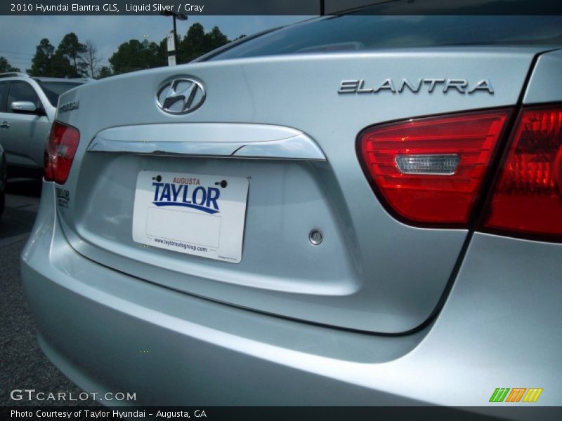 Liquid Silver / Gray 2010 Hyundai Elantra GLS