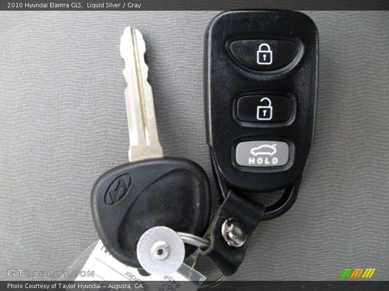 Liquid Silver / Gray 2010 Hyundai Elantra GLS