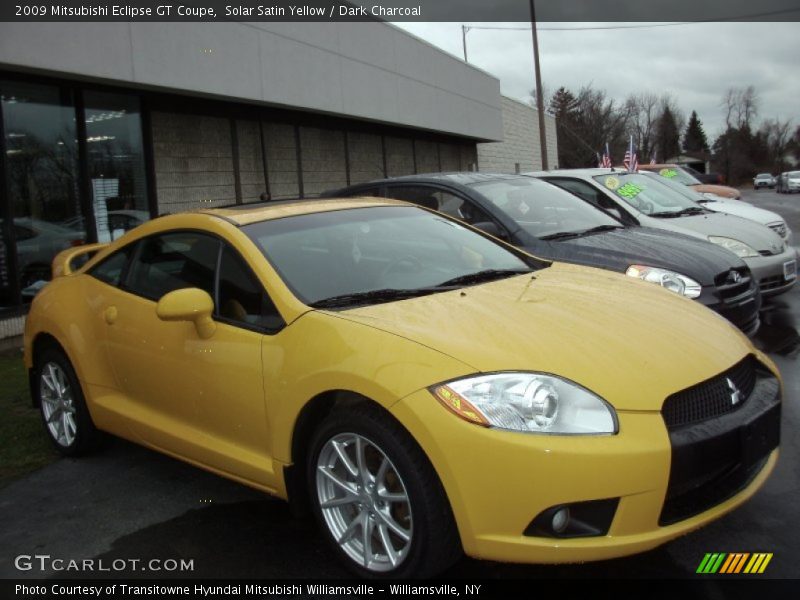 Solar Satin Yellow / Dark Charcoal 2009 Mitsubishi Eclipse GT Coupe