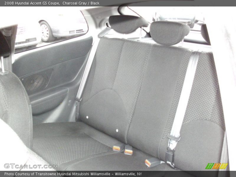 Charcoal Gray / Black 2008 Hyundai Accent GS Coupe