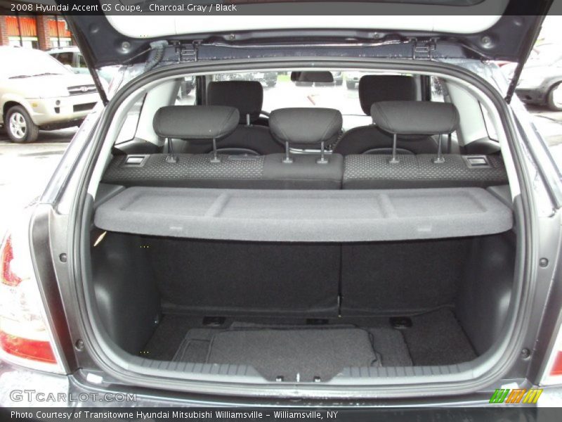 Charcoal Gray / Black 2008 Hyundai Accent GS Coupe