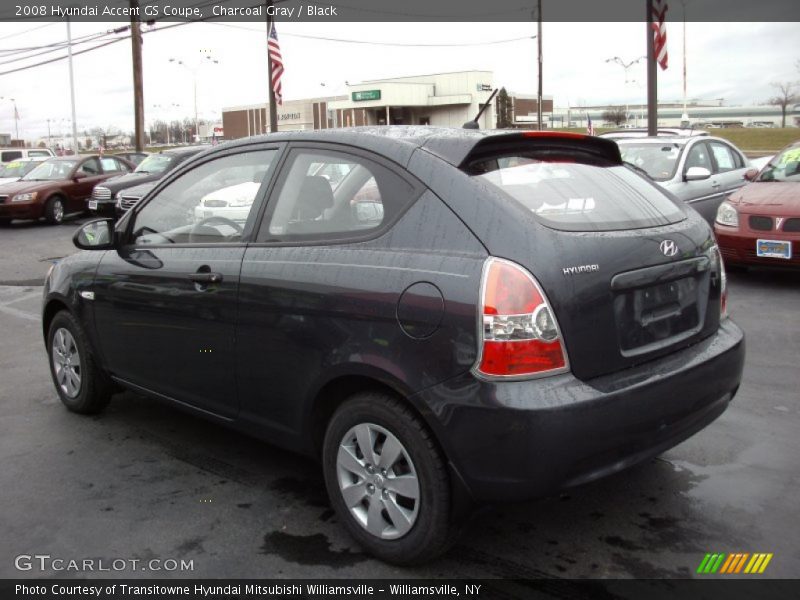 Charcoal Gray / Black 2008 Hyundai Accent GS Coupe