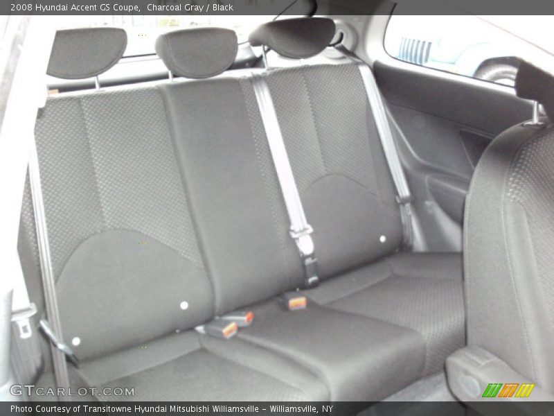 Charcoal Gray / Black 2008 Hyundai Accent GS Coupe