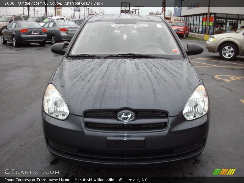 Charcoal Gray / Black 2008 Hyundai Accent GS Coupe