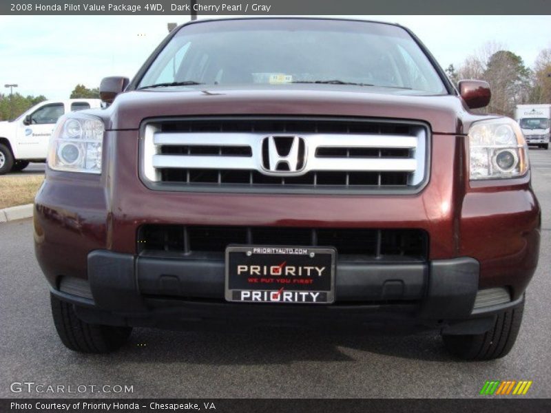Dark Cherry Pearl / Gray 2008 Honda Pilot Value Package 4WD