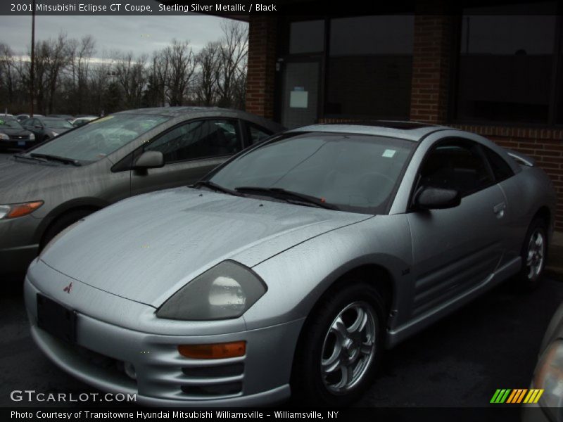 Sterling Silver Metallic / Black 2001 Mitsubishi Eclipse GT Coupe