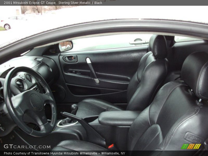 Sterling Silver Metallic / Black 2001 Mitsubishi Eclipse GT Coupe