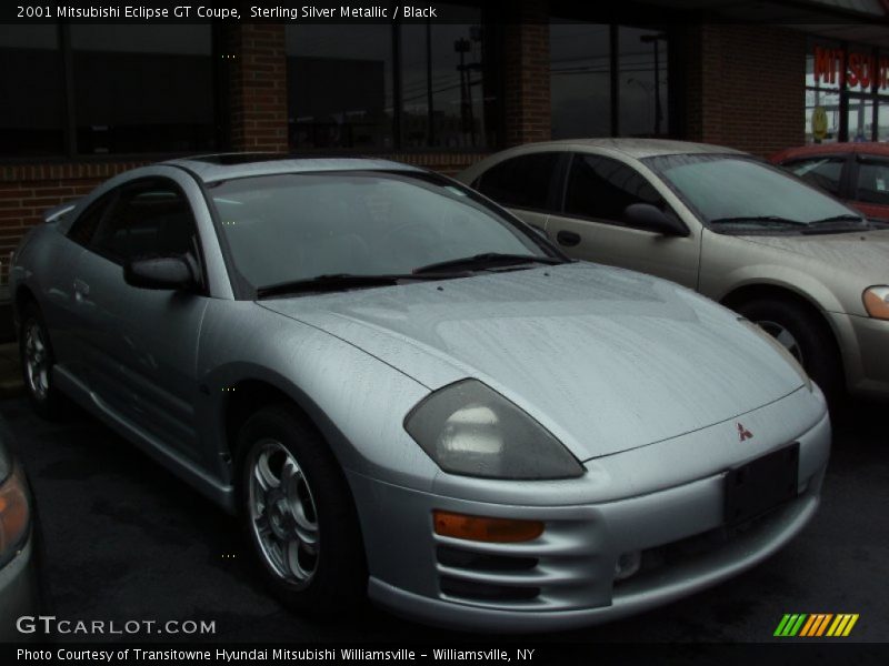 Sterling Silver Metallic / Black 2001 Mitsubishi Eclipse GT Coupe