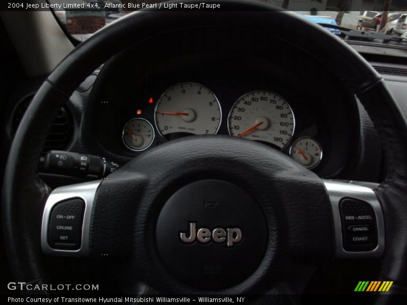 Atlantic Blue Pearl / Light Taupe/Taupe 2004 Jeep Liberty Limited 4x4