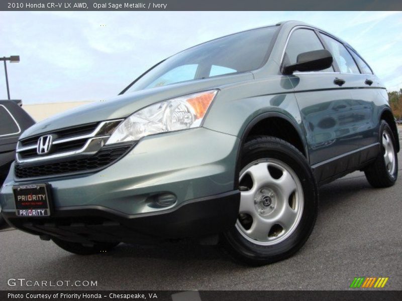 Opal Sage Metallic / Ivory 2010 Honda CR-V LX AWD