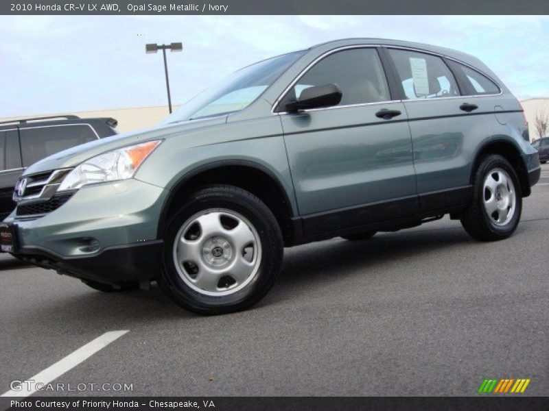 Opal Sage Metallic / Ivory 2010 Honda CR-V LX AWD