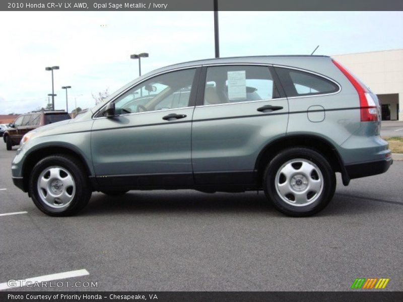 Opal Sage Metallic / Ivory 2010 Honda CR-V LX AWD