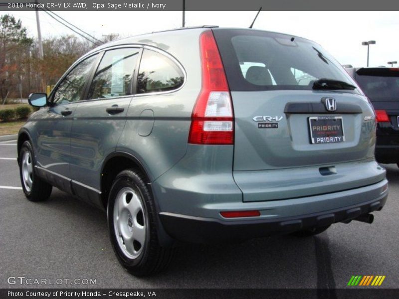 Opal Sage Metallic / Ivory 2010 Honda CR-V LX AWD