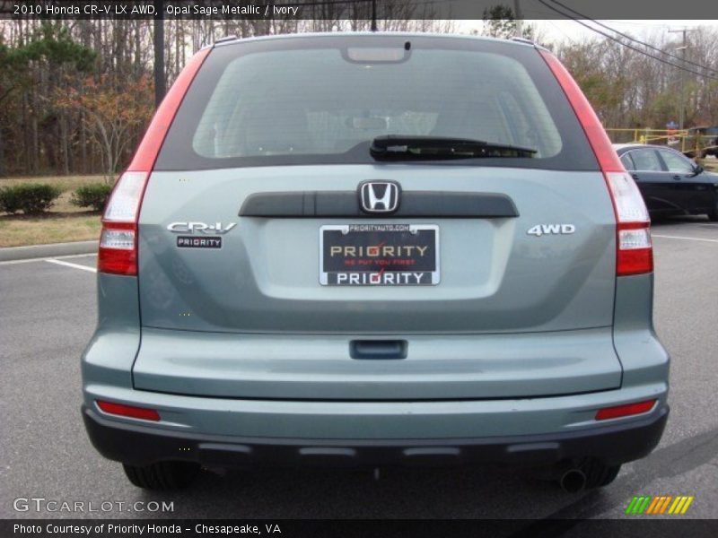 Opal Sage Metallic / Ivory 2010 Honda CR-V LX AWD