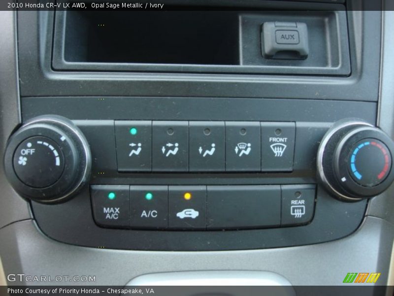 Opal Sage Metallic / Ivory 2010 Honda CR-V LX AWD