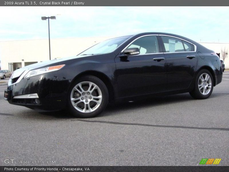 Crystal Black Pearl / Ebony 2009 Acura TL 3.5